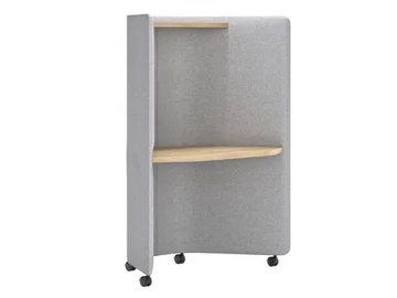 IN OUT OFFICE ME2259 - Workstation desk with sound absorbing screens with casters by Andreu World - view 2